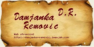 Damjanka Remović vizit kartica
